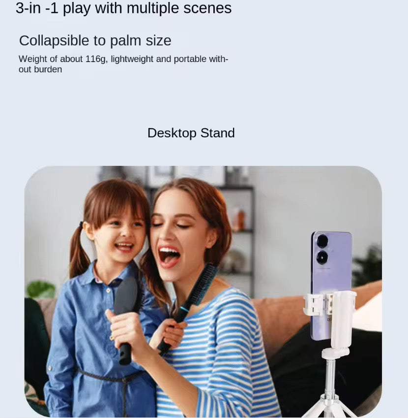 Trépied de Bureau pour Téléphone Portable Photographie
Portable JC-25 Mini Perche à Selfie Pliable de Poche avec
Rotation à 360 Degrés