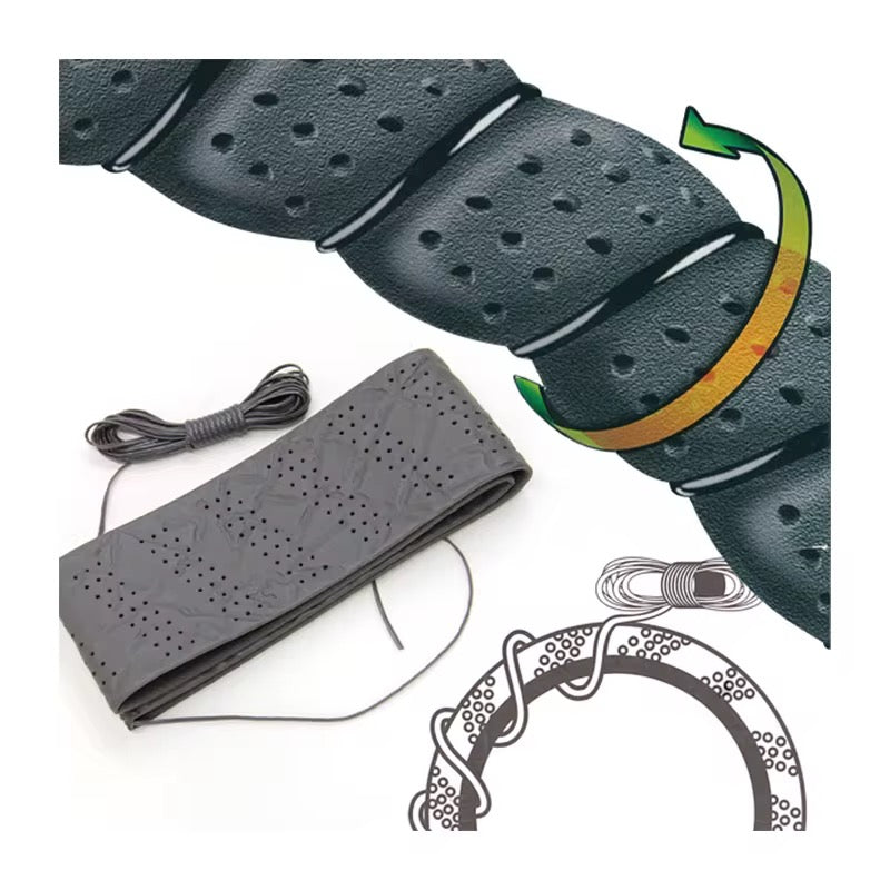 Housse de volant en cuir PVC a lacets