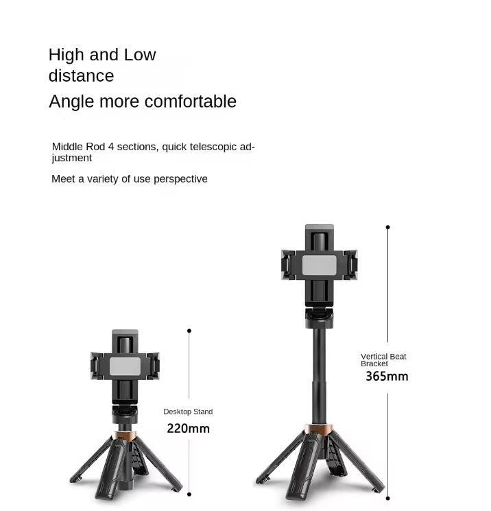 Trépied de Bureau pour Téléphone Portable Photographie
Portable JC-25 Mini Perche à Selfie Pliable de Poche avec
Rotation à 360 Degrés