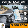 Support Téléphone Voiture à Ventouse par Aspiration pour Navigation, Fixation Magnétique